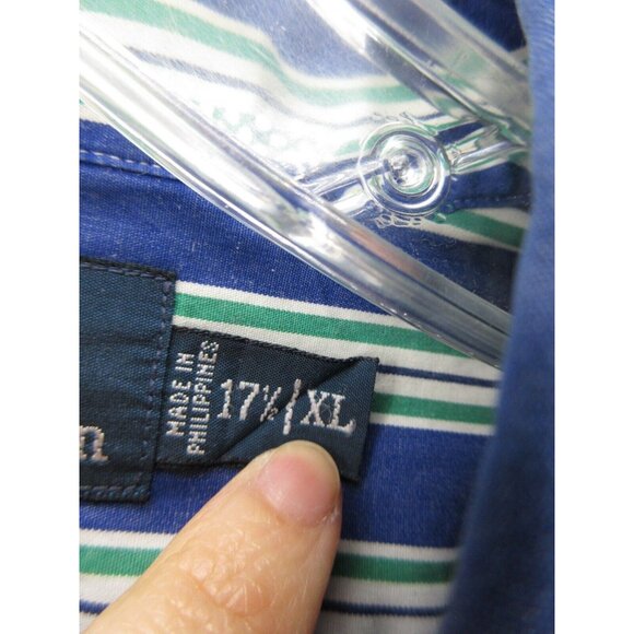 Ralph Lauren Polo Shirt XL Regent Button Up Green Pony Classic Fit - Picture 10 of 12
